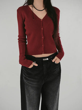 DETT SOFT V-NECK KNIT CARDIGAN