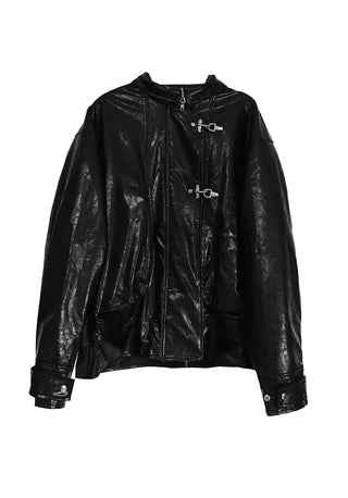 BERKELEY OVERSIZED-FIT HALF LEATHER JACKET