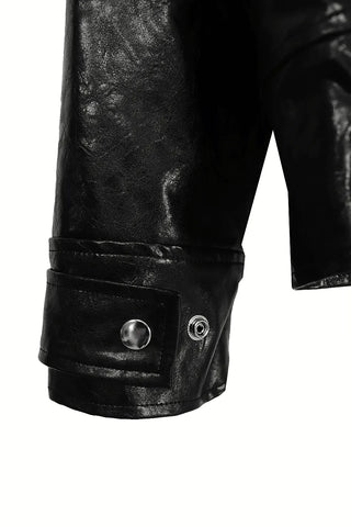 BERKELEY OVERSIZED-FIT HALF LEATHER JACKET