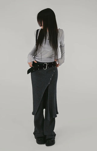 BERKELEY OVERSIZED-FIT HALF LEATHER JACKET