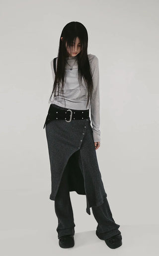 BERKELEY OVERSIZED-FIT HALF LEATHER JACKET