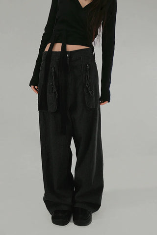 IS WRAP HOOD V-NECK STRAP HOODED CARDIGAN