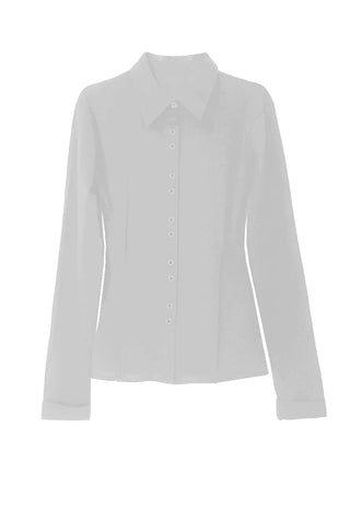 Tok Pintuck Line Blouse Shirt Collar Cardigan