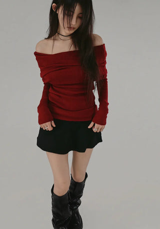 EL SIDE POCKET INCISION HOT MINI SKIRT