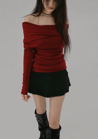 EL SIDE POCKET INCISION HOT MINI SKIRT