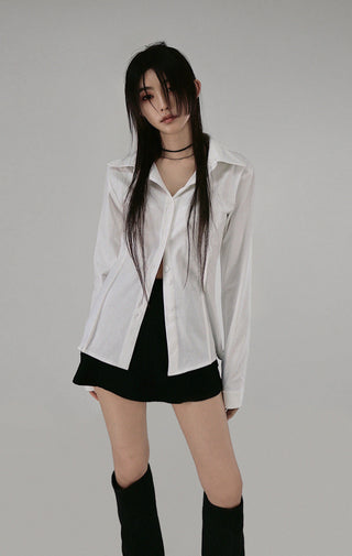 EL SIDE POCKET INCISION HOT MINI SKIRT