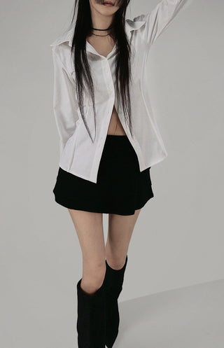 EL SIDE POCKET INCISION HOT MINI SKIRT