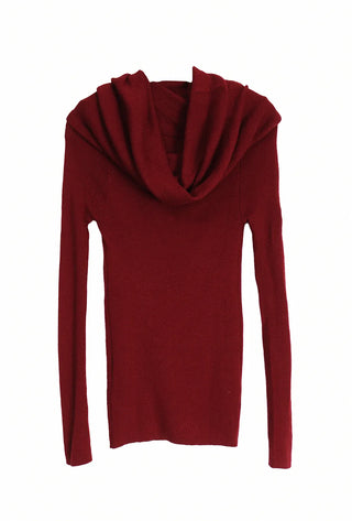 SHUSHU SOFT HALF OFF-SHOULDER KNIT Shushu Soft Loose Fit Half Off-Shoulder Knit