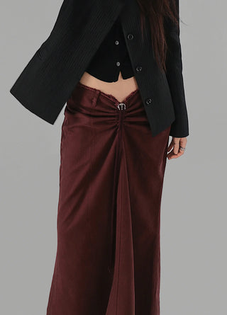 LILY UNBAL ONE-OFF-NECK CROPPED CARDIGAN