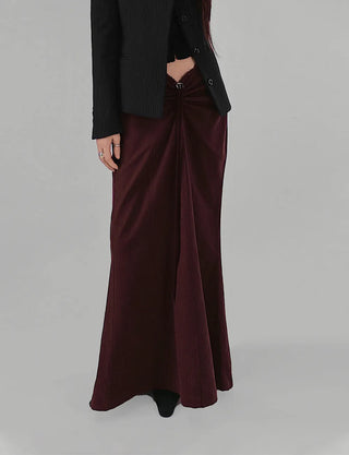 LILY UNBAL ONE-OFF-NECK CROPPED CARDIGAN