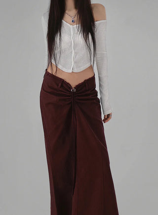 LILY UNBAL ONE-OFF-NECK CROPPED CARDIGAN