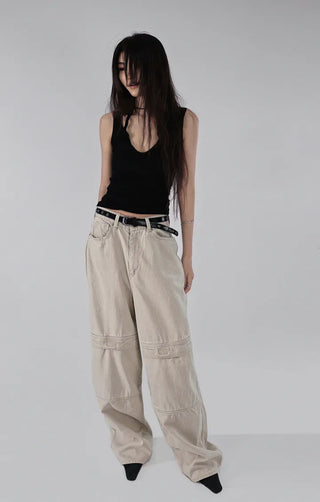 CONVEX RIVET BLACK SILVER SLIM BELT Convex black silver slim belt