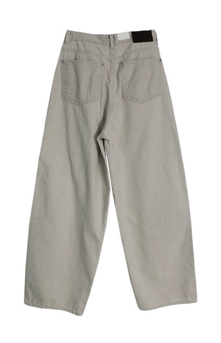 Kangaroo Pocket Cutting Line Cotton Wide Pants