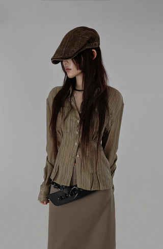 Pigment Vintage Buckle Hunting Cap