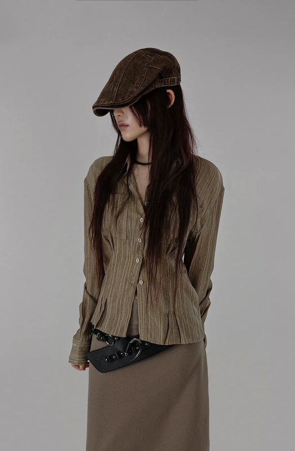 Pigment Vintage Buckle Hunting Cap