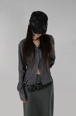 CHIRI POCKET PINTUCK SHIRT