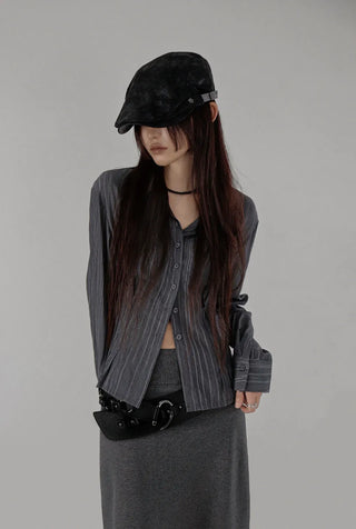 CHIRI POCKET PINTUCK SHIRT