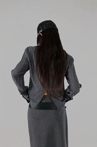 CHIRI POCKET PINTUCK SHIRT