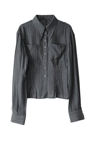CHIRI POCKET PINTUCK SHIRT