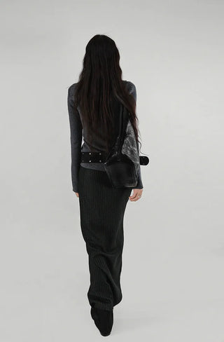 Folded Suede Texture Layer Flat Middle Ankle Boots