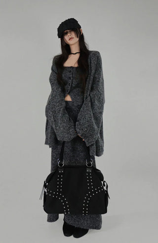 RING STUD SHOULDER BAG