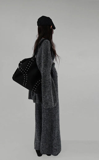 RING STUD SHOULDER BAG