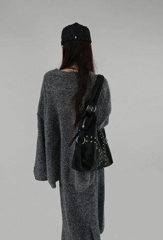 RING STUD SHOULDER BAG