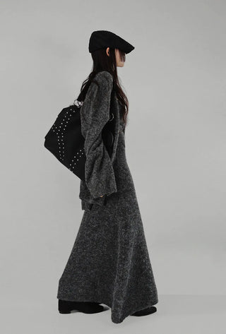 RING STUD SHOULDER BAG