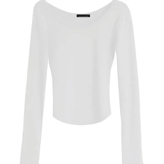 RIDGE TIGHT U-NECK ROUNDY LONG SLEEVE T-SHIRT