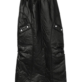 ZOO RINGDY POCKET SLIT PADDED LONG SKIRT