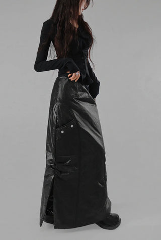 CORSET OPEN NECK LOOSE BUTTON UNBAL TEE