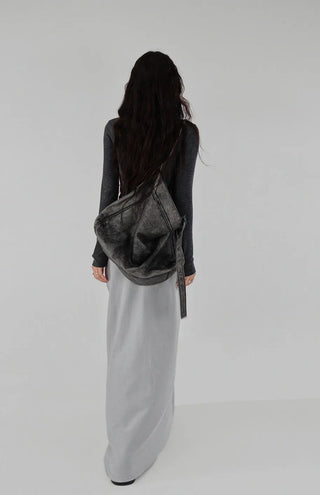 MILKY LOW-RISE BANDED LONG SKIRT