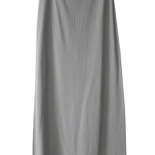 MILKY LOW-RISE BANDED LONG SKIRT
