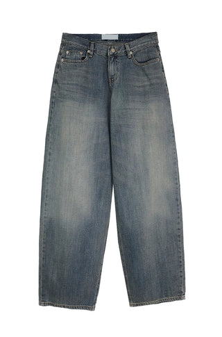 PONG LOW RISE SEMI-WIDE DENIM PANTS