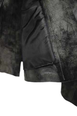 VINTAGE COLLAR SURGERY FRINGE LEATHER JACKET