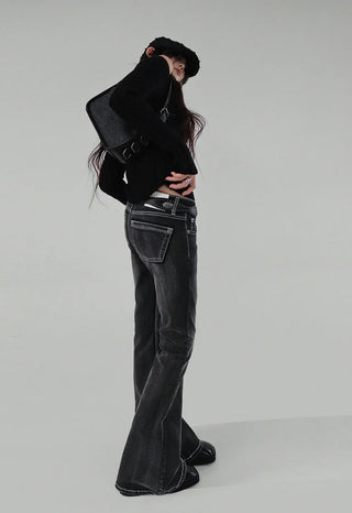 Twisted Wide Neck Half Off-Shoulder Round Knit Top