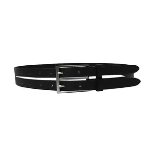 NATURAL COWHIDE TWO-STRING DOUBLE BUCKLE BELT