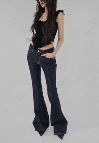 HAVE LACE V-CUT FRILL SLEEVELESS
