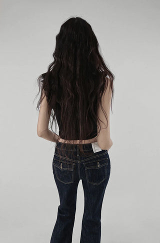 HAVE LACE V-CUT FRILL SLEEVELESS