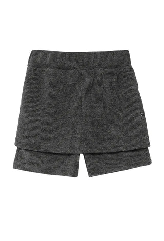 HILT SNAP BUTTON SKIRT PANTS KNIT SHORTS