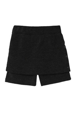 HILT SNAP BUTTON SKIRT PANTS KNIT SHORTS