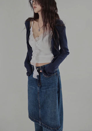 CHOI U NECK BUTTON CARDIGAN