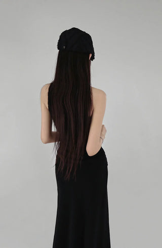 SKULL RIVET POINT LONG SKIRT