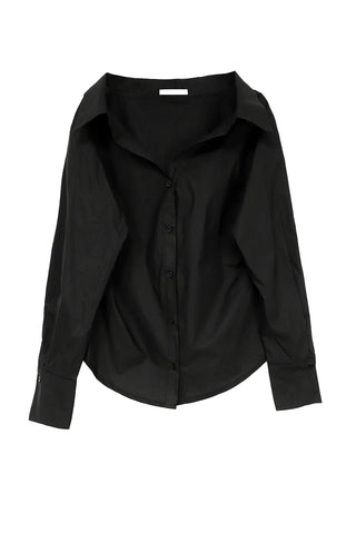 ROY LOOSE OPEN SHOULDER SHIRT BLOUSE