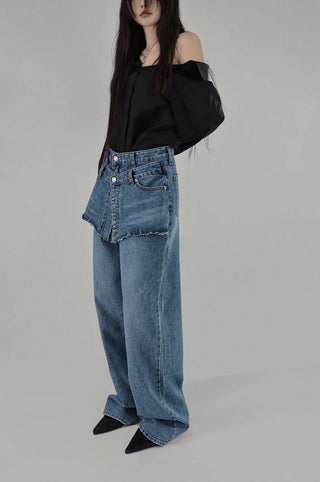ROY LOOSE OPEN SHOULDER SHIRT BLOUSE