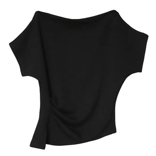 SIA SOFT ONE-OFF SHOULDER DIAGONAL UNBAL TEE
