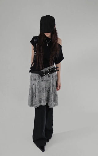 SIA SOFT ONE-OFF SHOULDER DIAGONAL UNBAL TEE