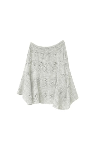 CUE LAYERED FLARE KNIT SKIRT