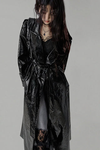 BOHEMIAN BLACK LACE DAMAGE WIDE DENIM