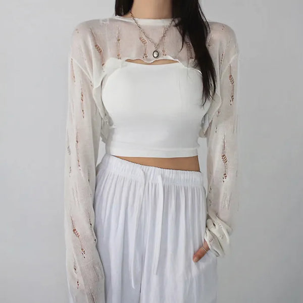 Square neck soft spandex nude cap built-in sexy crop top with straps